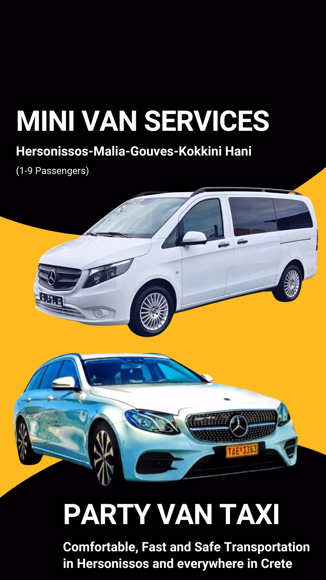 How far is Kato Gouves from Heraklion & Hersonissos?