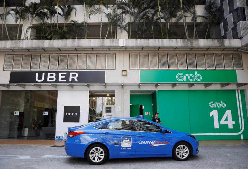 Can grab continue operating without Uber's resources in Singapore?