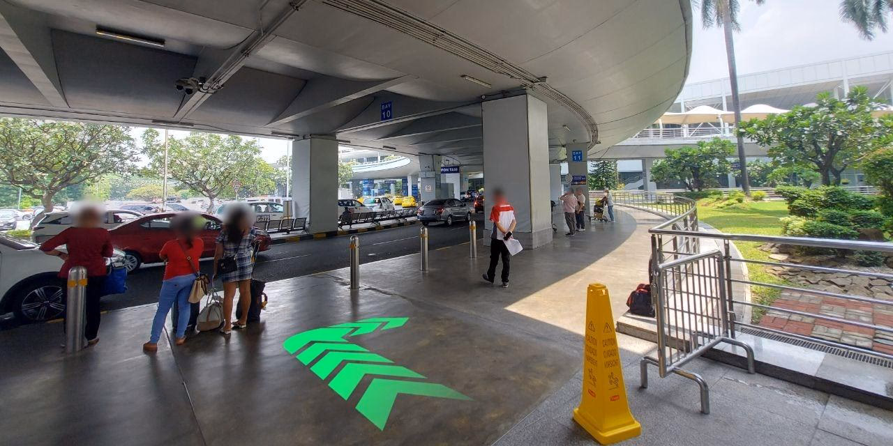 Where can I get a ride at NAIA airport?