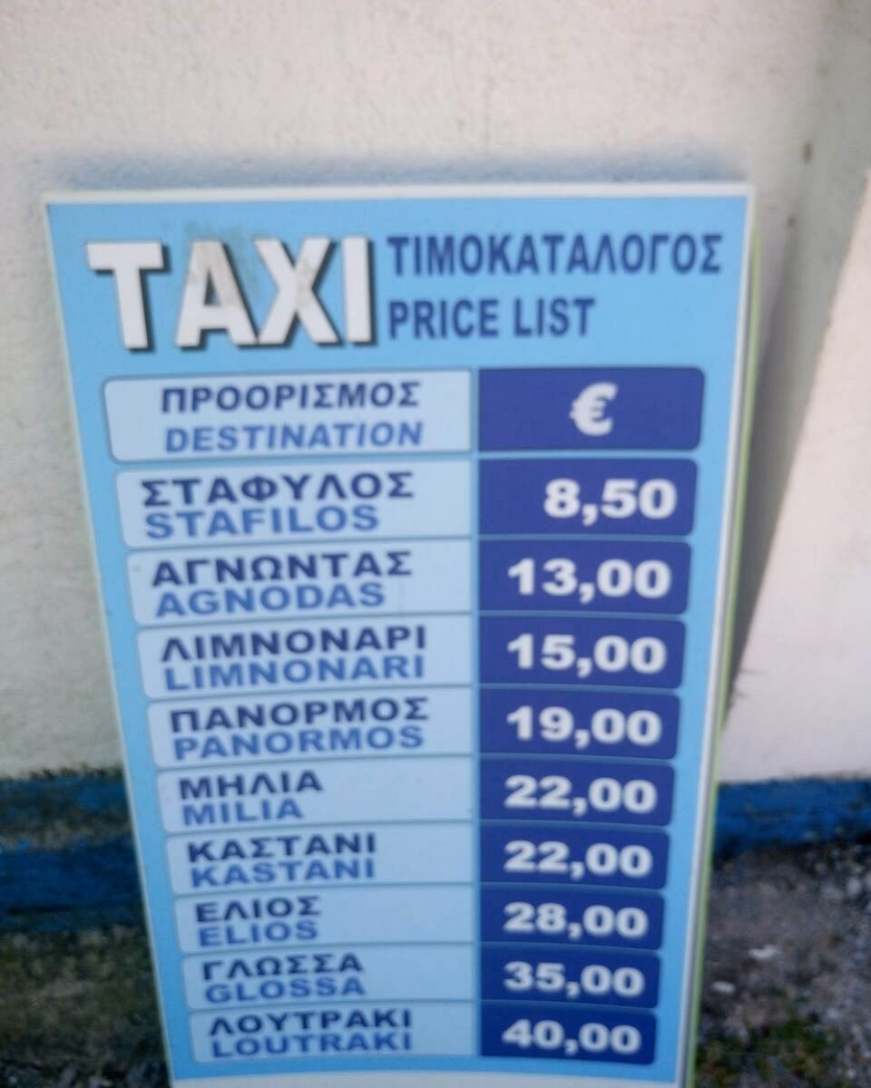 How does a taxi fare calculator work in Athens?