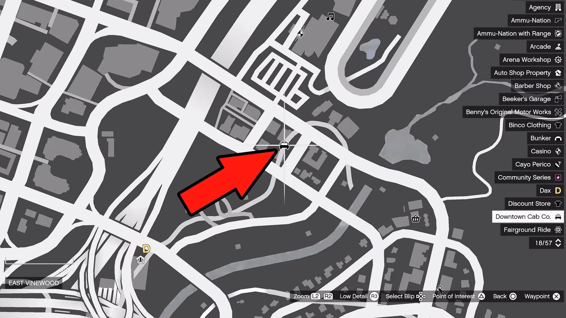 Where can I find a taxi in GTA V story mode?