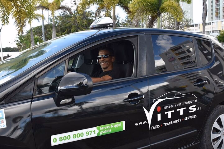 Where can I find a taxi rank in Guadeloupe?