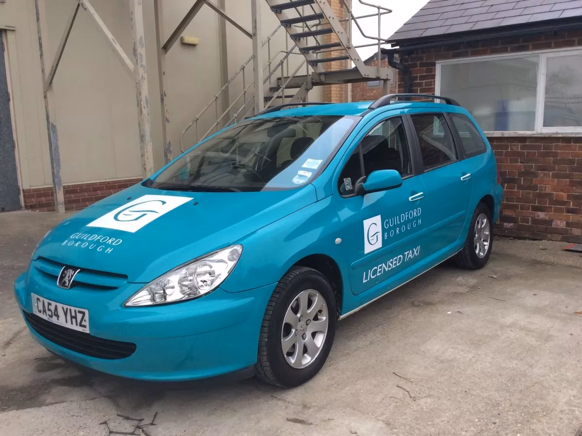 Are taxis available at Guildford station?