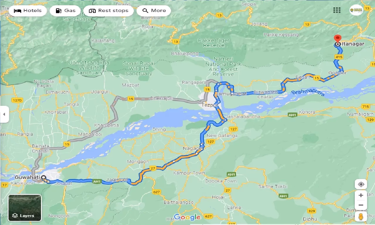 How to book Guwahati to Itanagar train ticket through Goibibo?