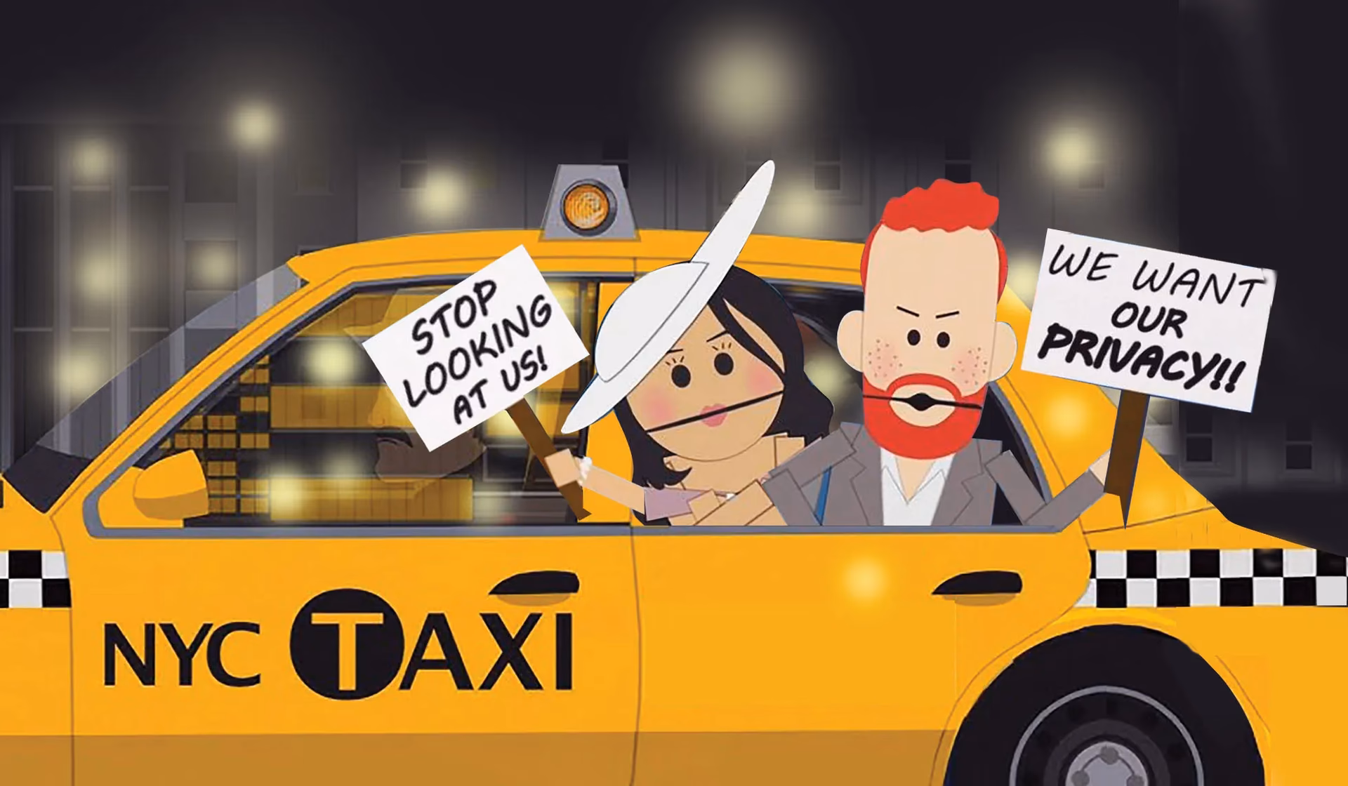 What happened to Harry & Meghan's cab?