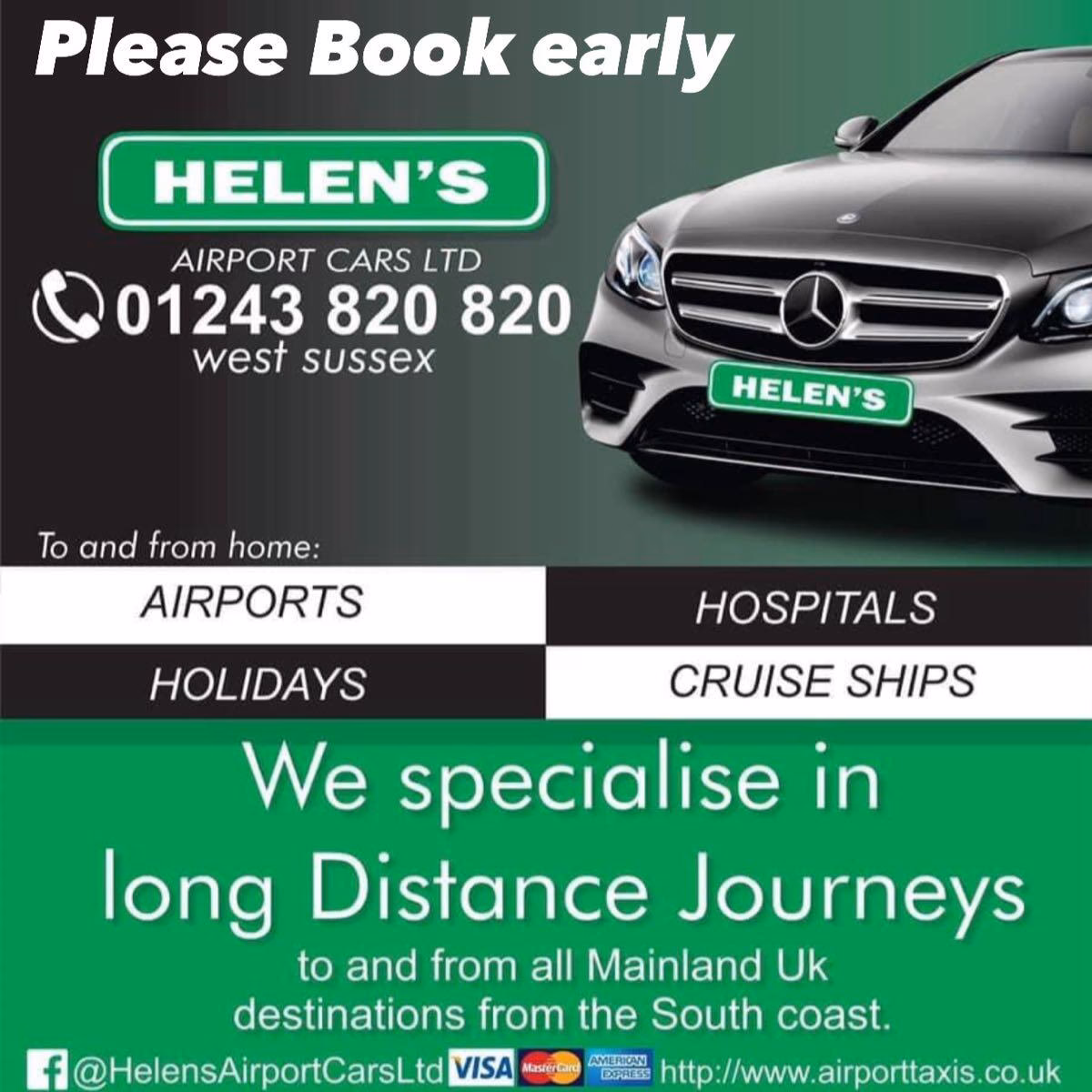 Who are Helen's airport taxis?