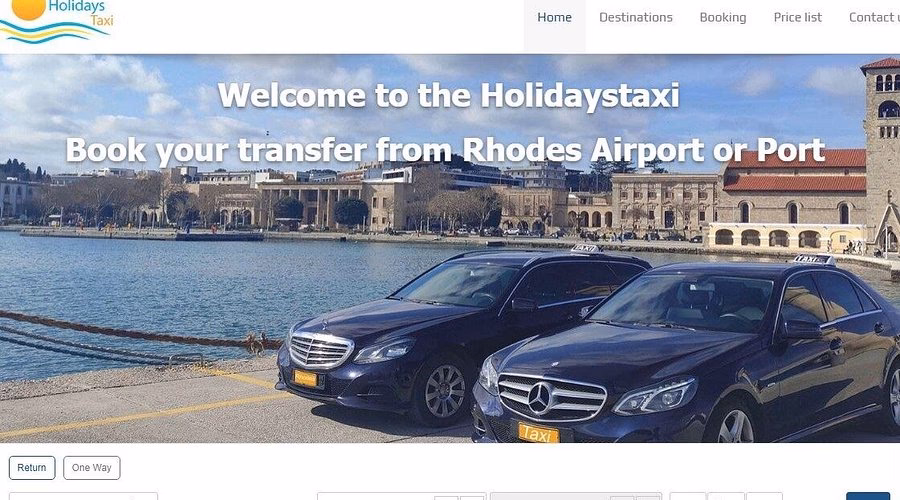How much does a taxi cost in Rhodes?