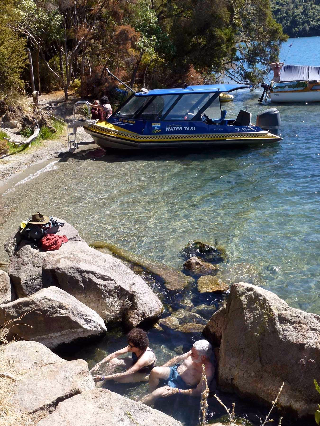 How do I get from Te Wairoa to hot water beach?
