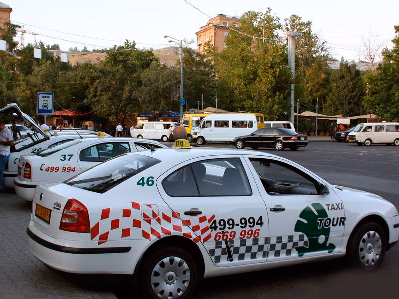 How much does a 5km ride cost in Yerevan?