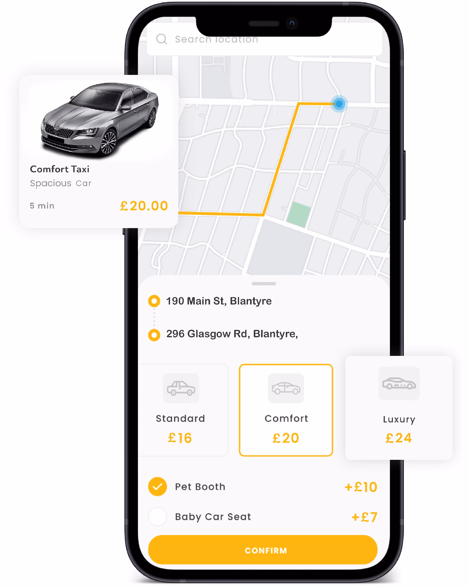 How to get from Blantyre to Glasgow?