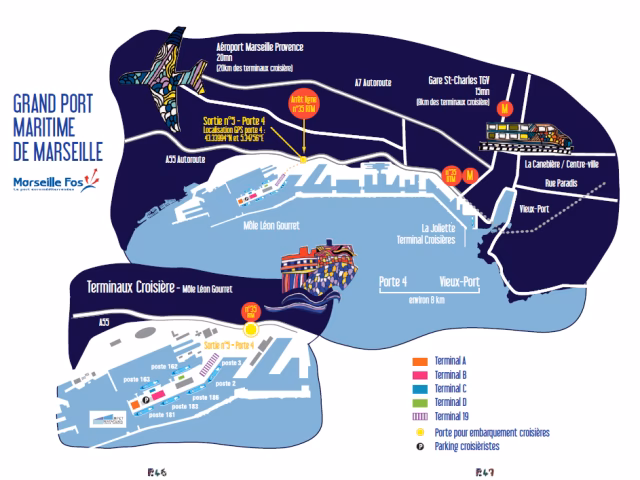 How to get to Vieux Port from Marseille cruise port?