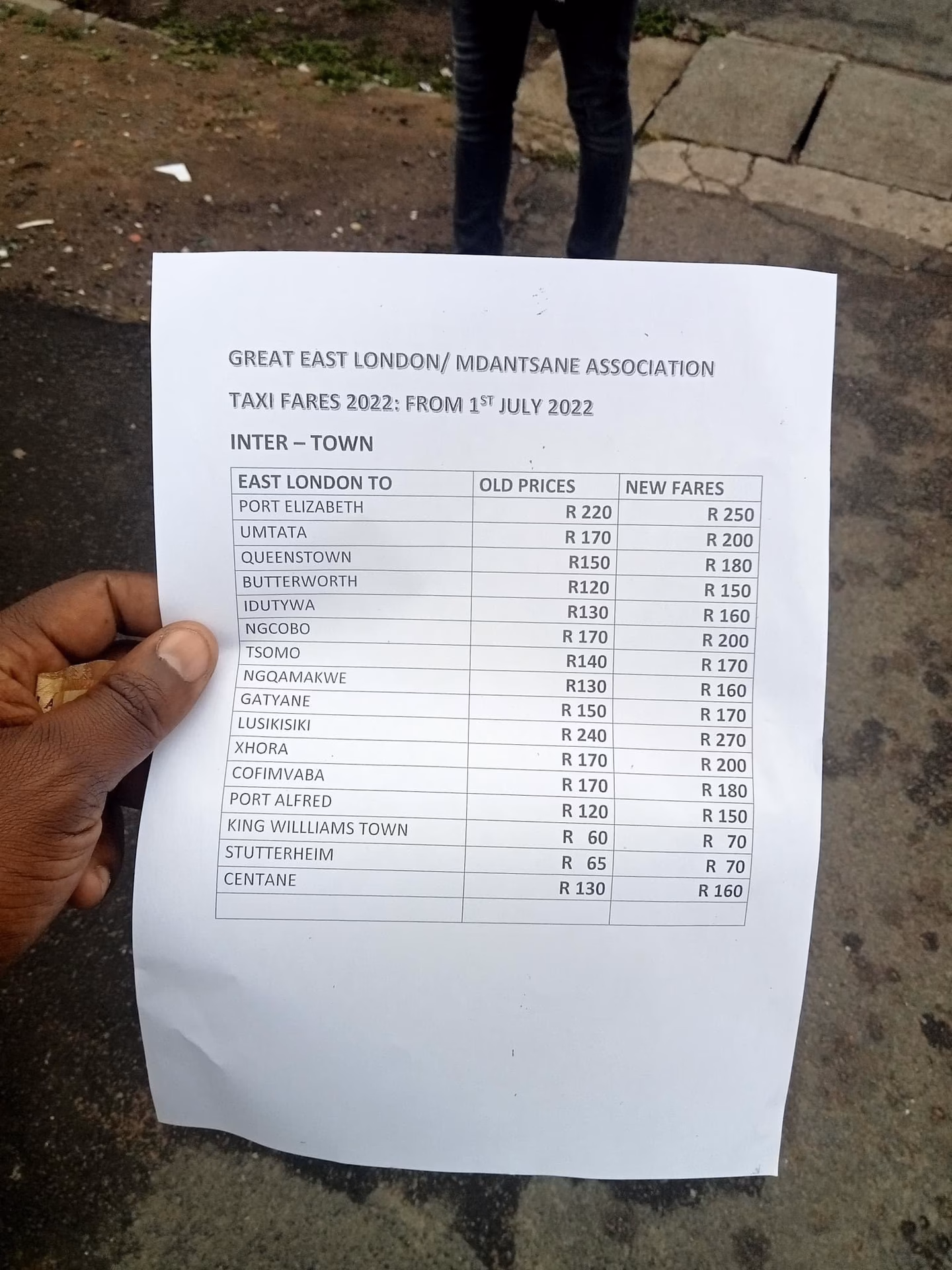 How to get from Mthatha to East London?