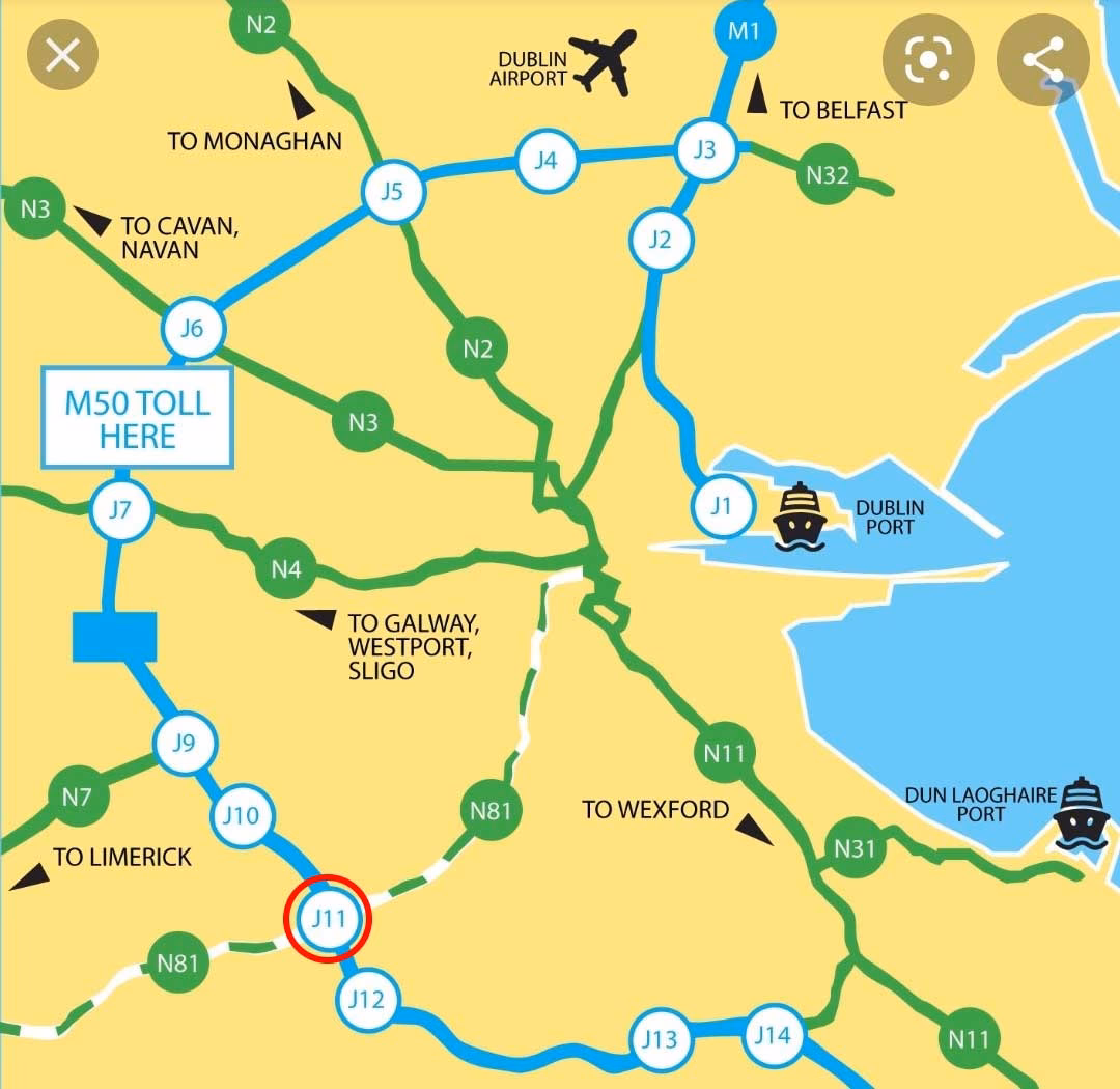 How to get from Dublin Airport to Red Cow Luas?