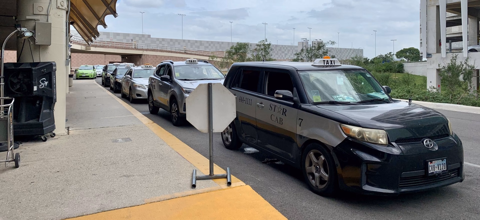 Where can I get a taxi to San Antonio Airport?