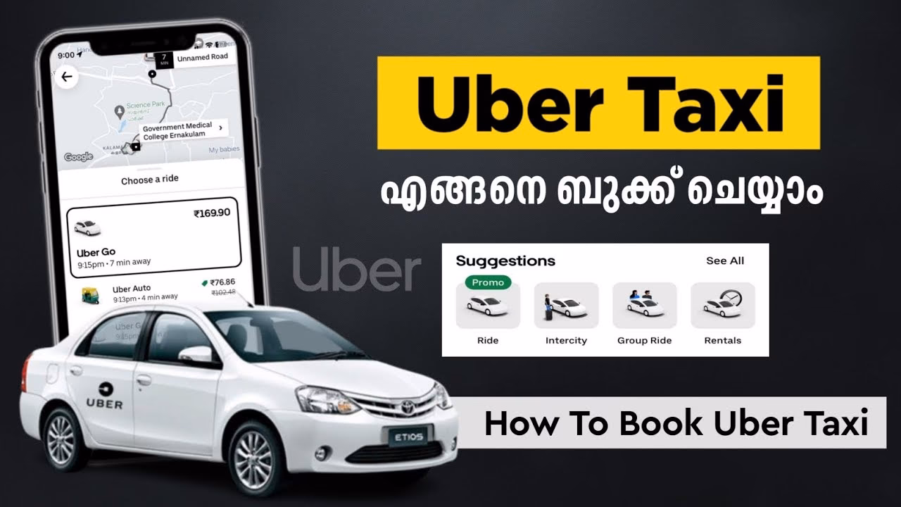 Which cities in Kerala have Uber?