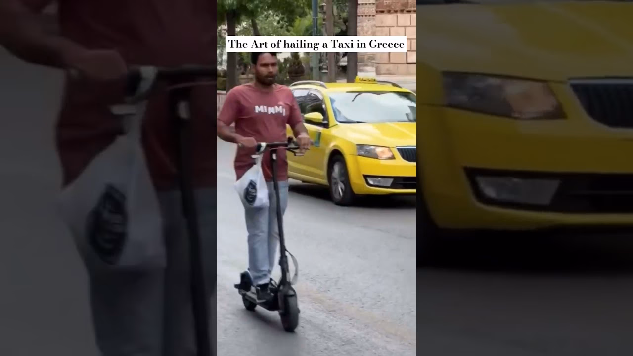 How do taxis work in Greece?