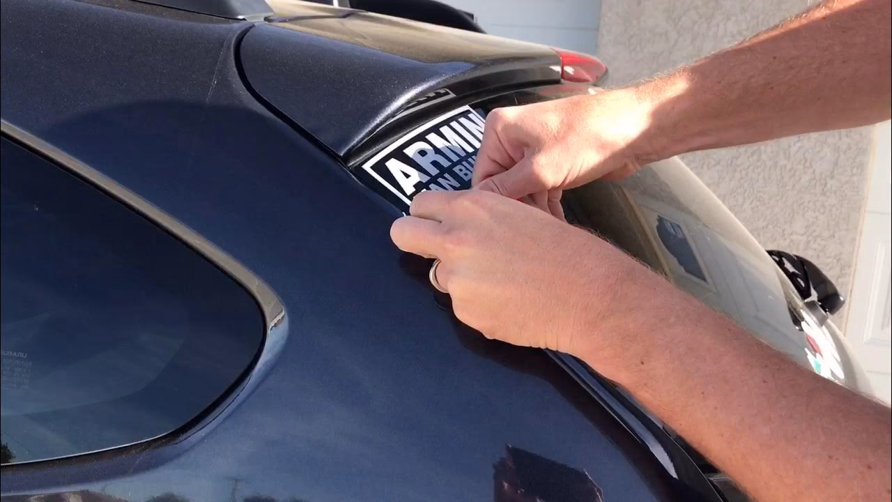 How to clean a car sticker?