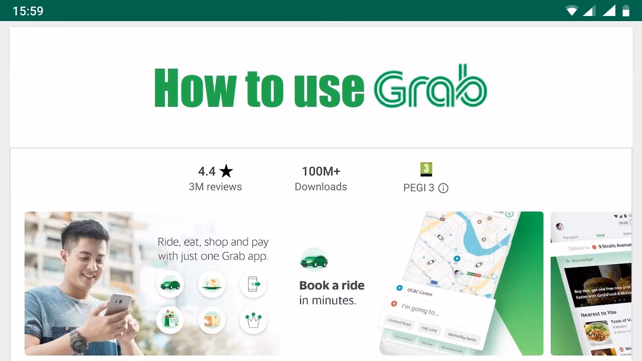 How to use the Grab app for the first time?