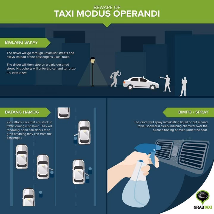 Are taxis in Manila safe?