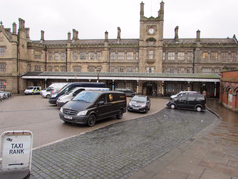 How many parking spaces are there at Shrewsbury station?
