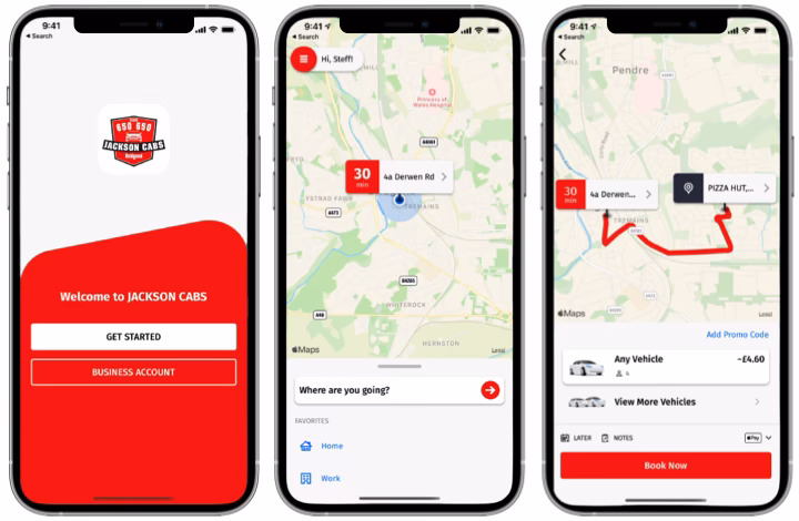 How reliable is Jackson cabs in Bridgend?