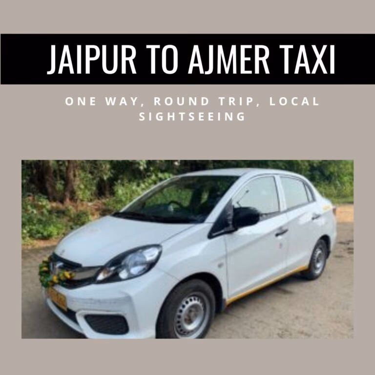 How to book a cab in Jaipur to Ajmer?
