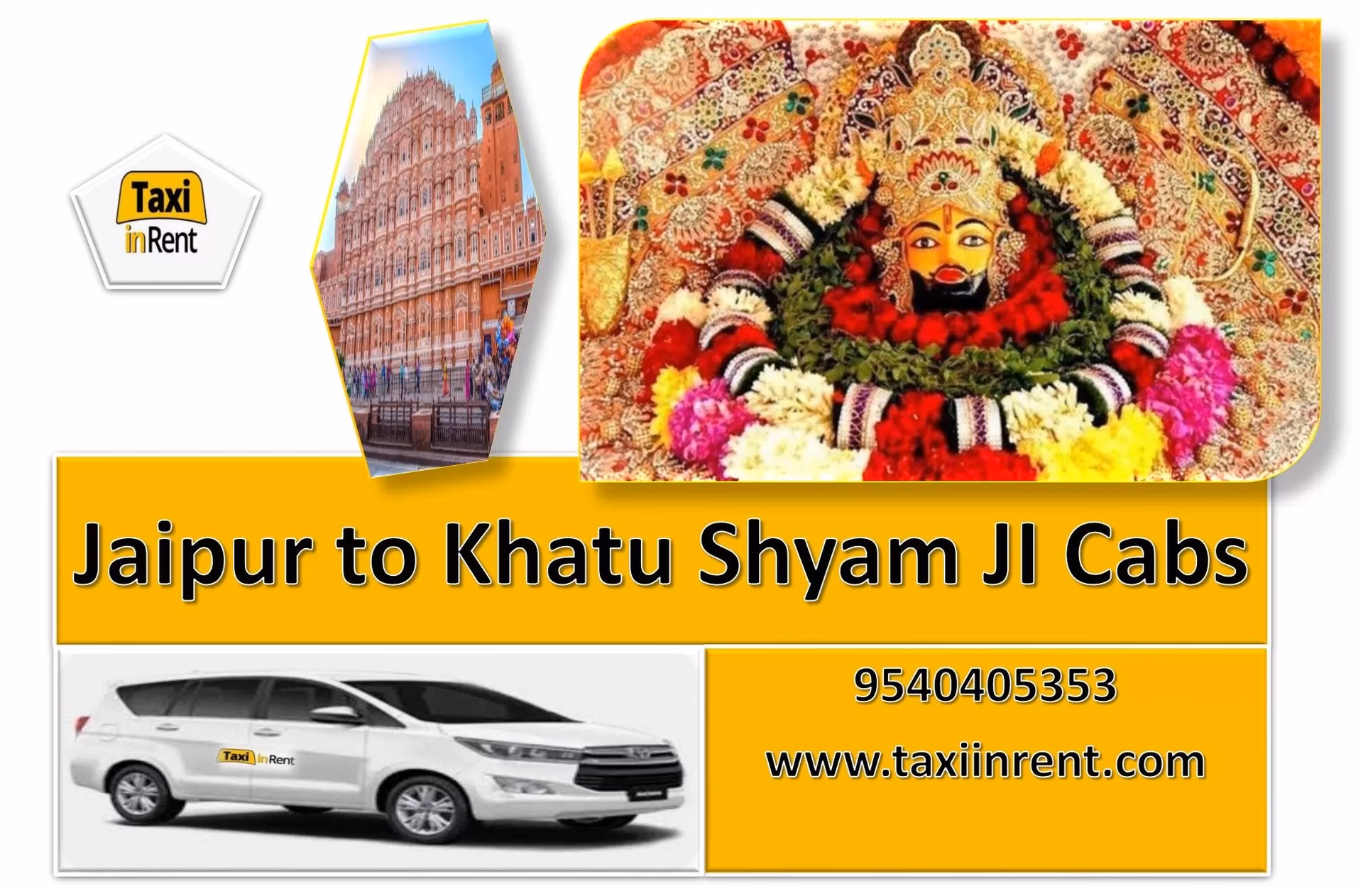 How much is taxi fare from Jaipur to Khatu Shyam Ji?