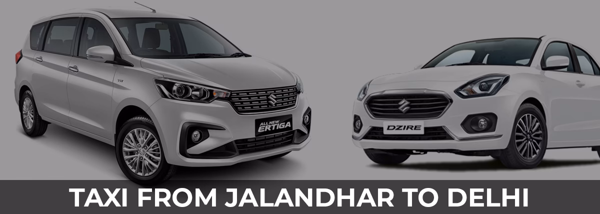 What types of buses are available from Delhi airport to Jalandhar?