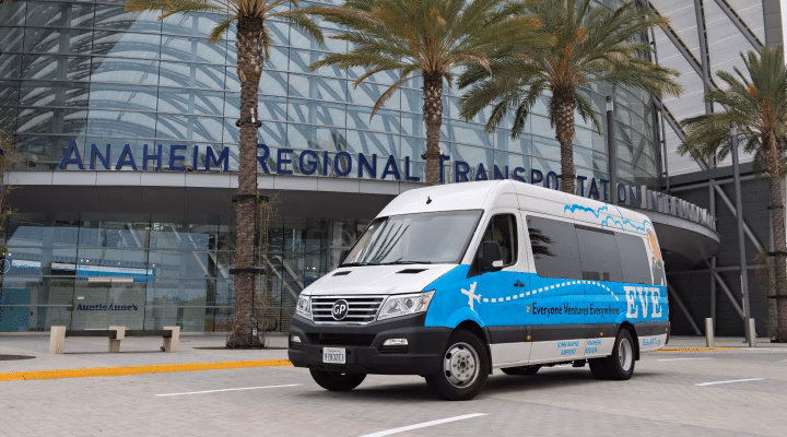 How do I get a taxi from John Wayne Airport?