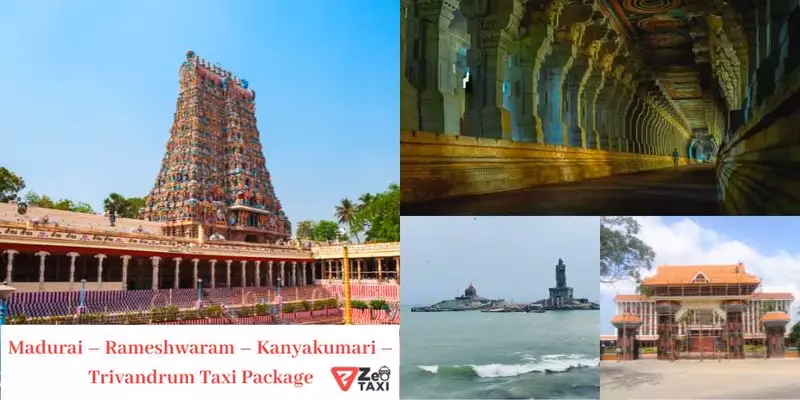 How to travel from Rameshwaram to Kanyakumari?