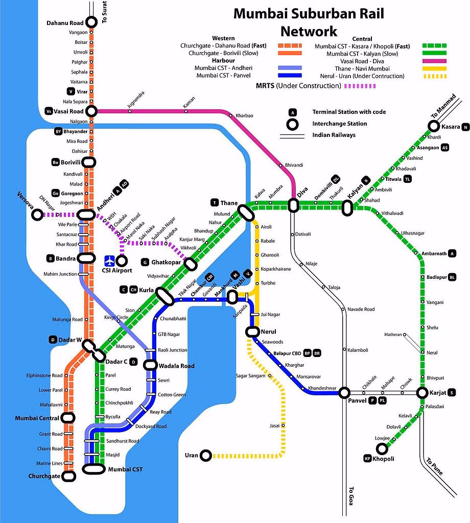 How far is kurla station from Chhatrapati Shivaji Maharaj International Airport?