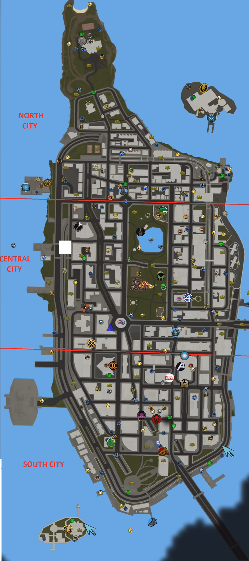 Where can I find gold bricks in Lego Marvel Super Heroes?