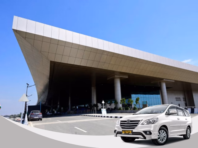 How far is Gomti Nagar from Lucknow Airport (LKO)?