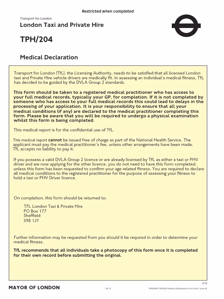 What is a taxi medical?