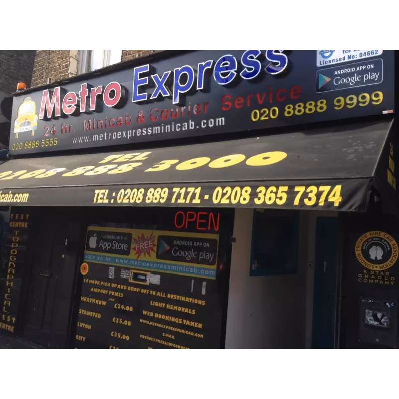 Who is Metro Express London based private hire minicab & courier service?