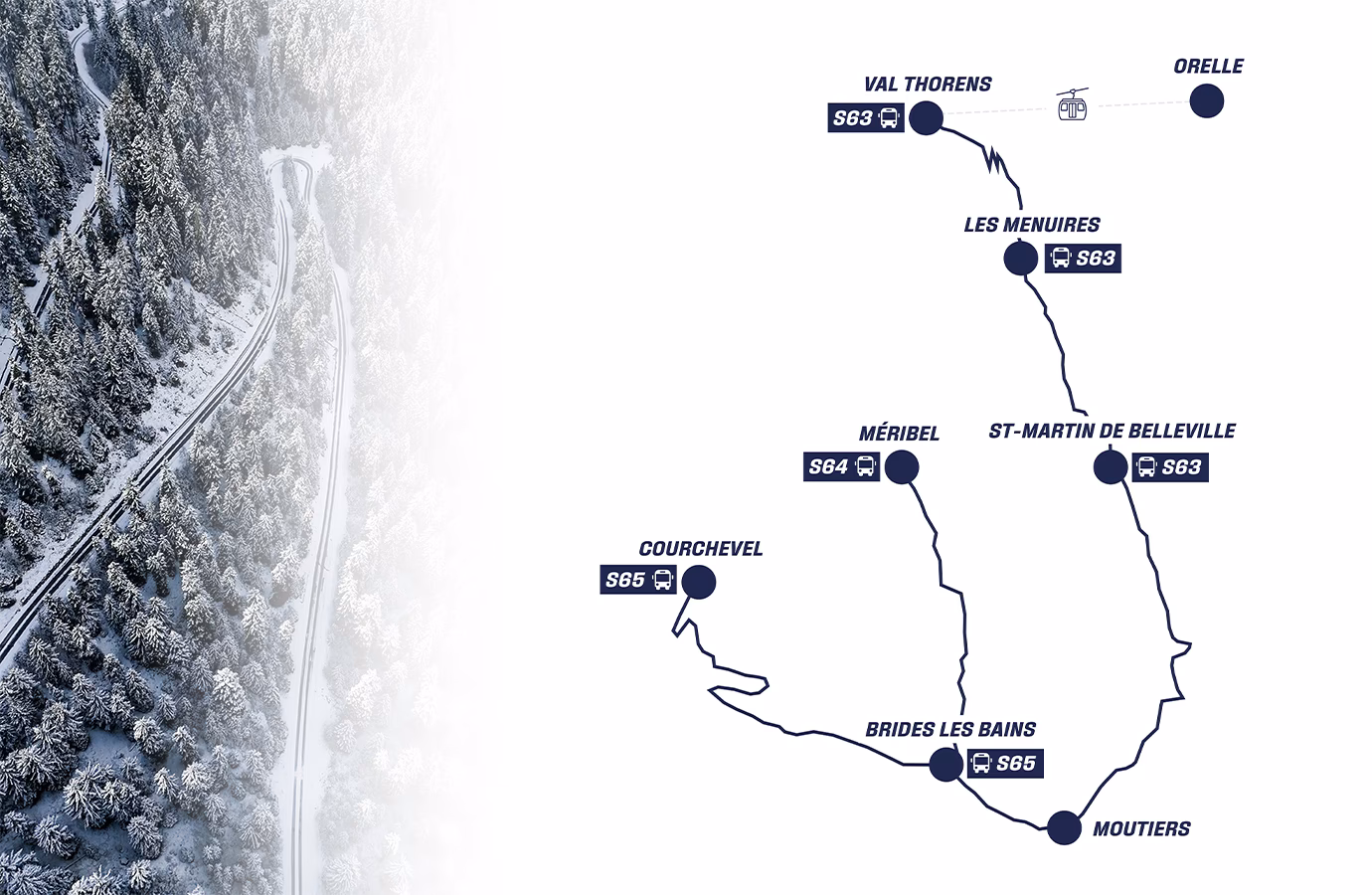 How to get from Moutiers station to Val Thorens?