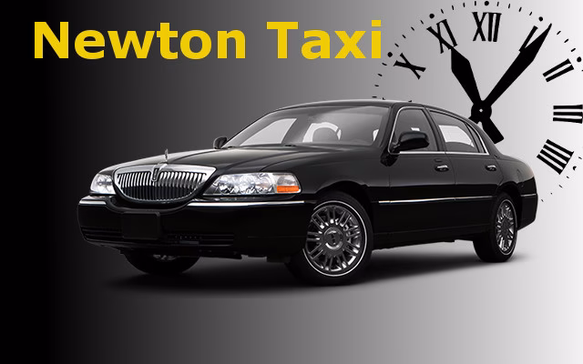 What airports does Newton taxi service cover?