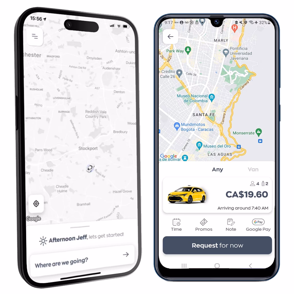 How do I find a lost item in a taxi?