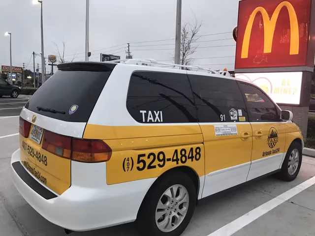 How much does a cab cost in Orlando?