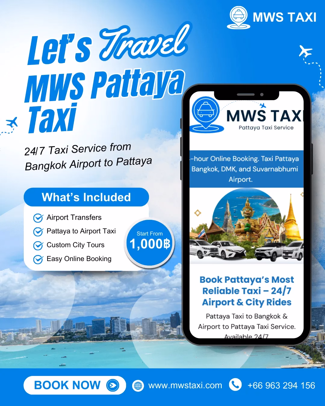 How much is a private taxi from Bangkok airport to Pattaya?