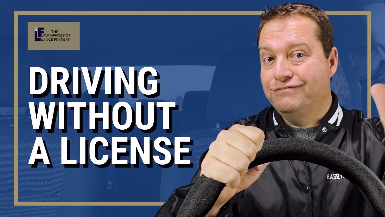 What happens if you are charged with driving without a licence?