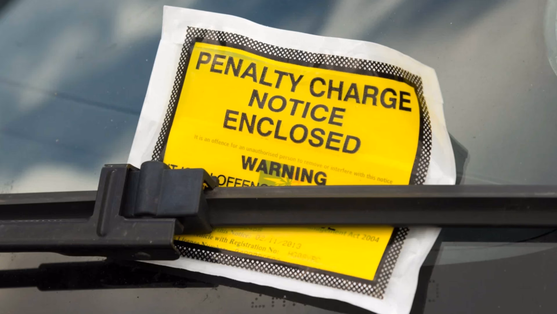 Can a penalty charge be issued to a parked car?