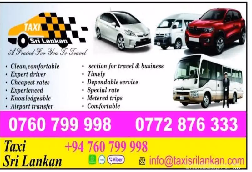 What if I can't find a taxi in Sri Lanka?