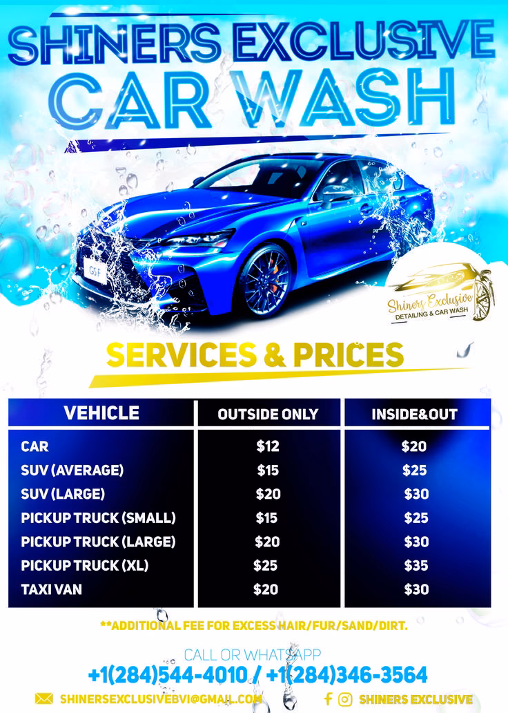 What services does premium cars wash offer?