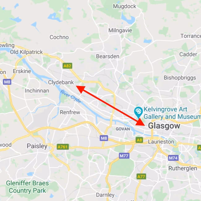 How much is a train from Glasgow Central to Clydebank?