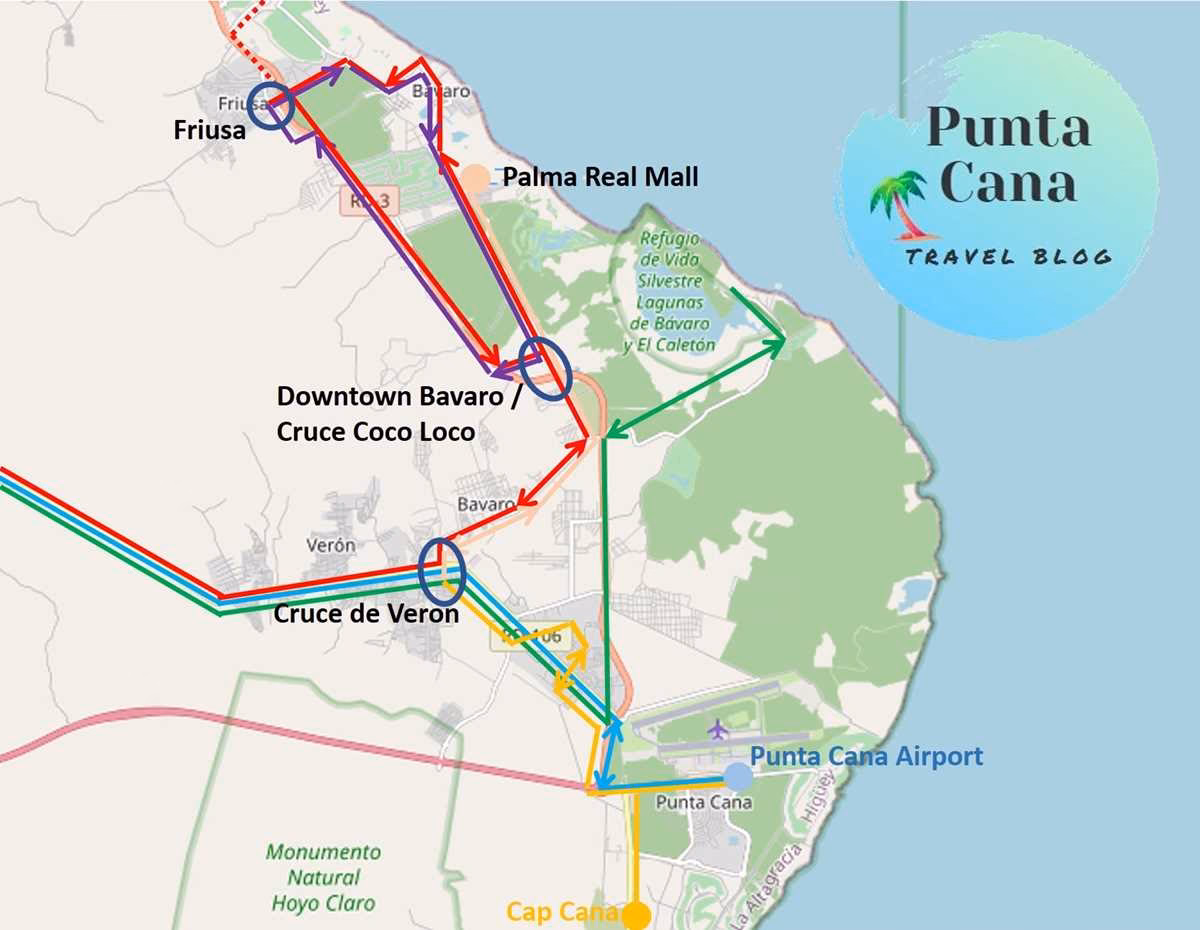 Where is the busiest airport from Sosa to Punta Cana?
