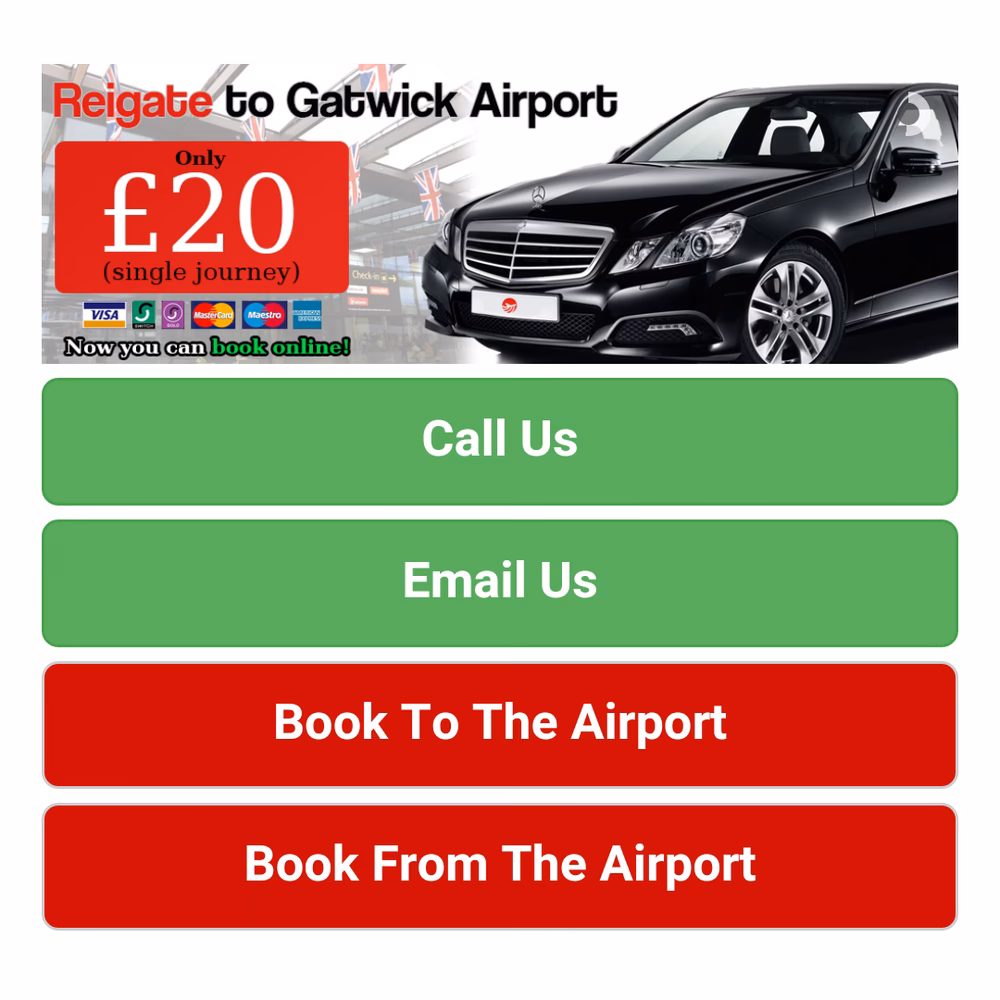How to get from Reigate to Gatwick Airport?