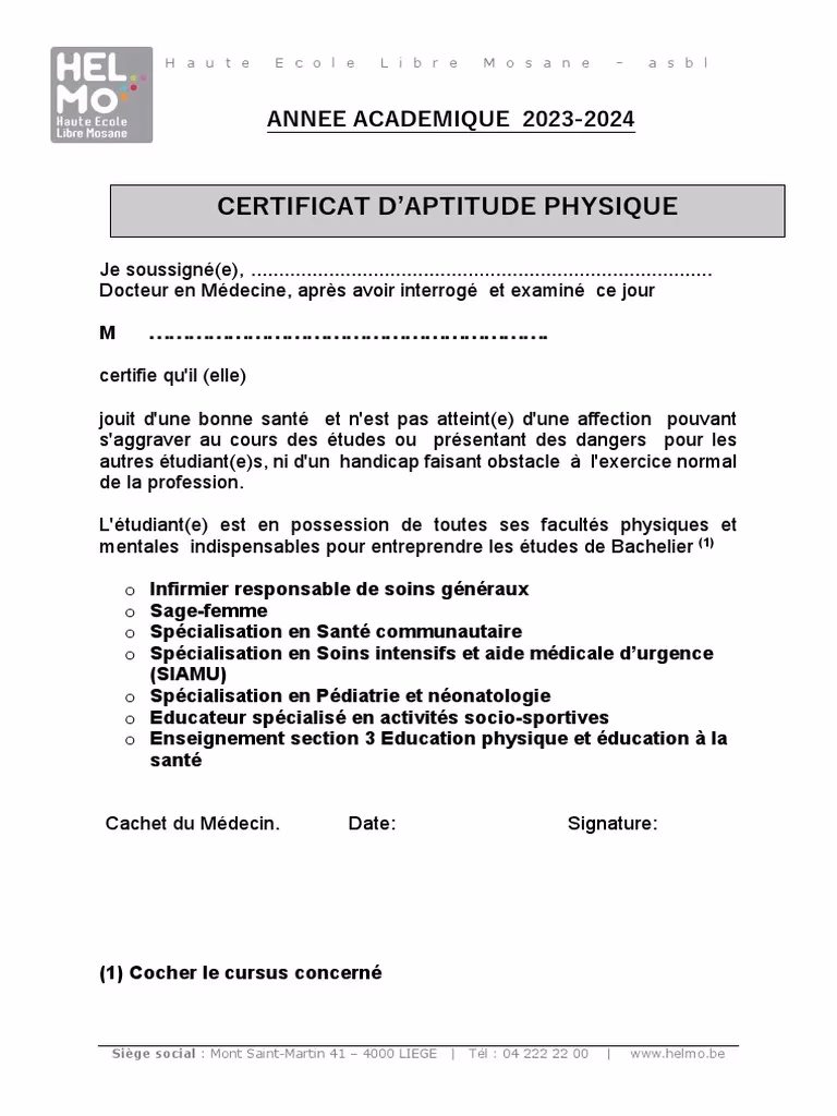 Comment renouveler une attestation médicale ?