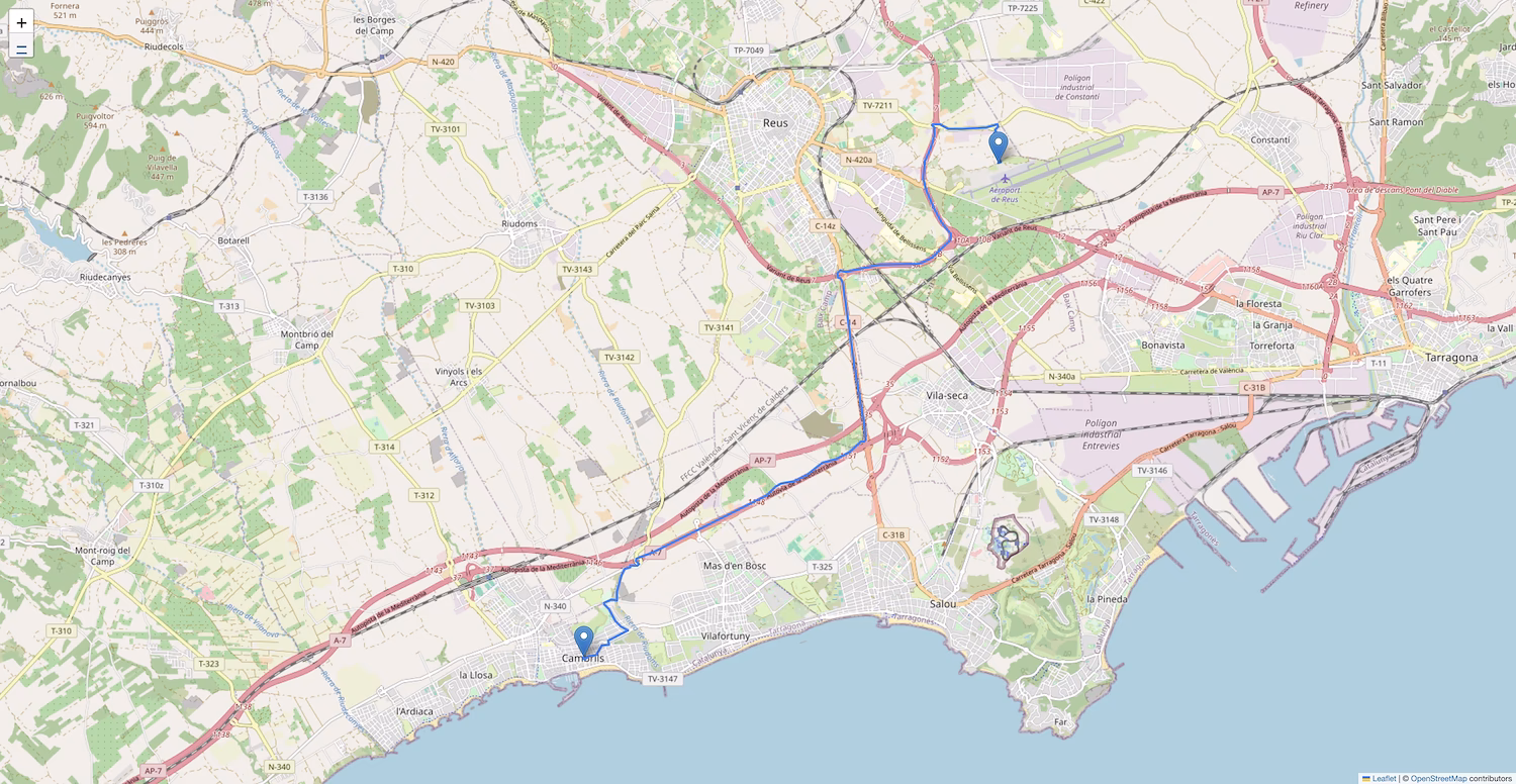 How to get from Reus Airport to AV Diputacio - regueral?
