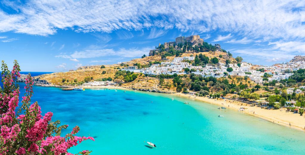 How to get from Diagoras Airport to Lindos?